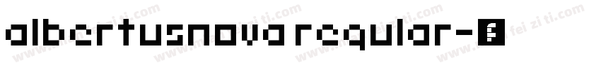 albertusnova regular字体转换
